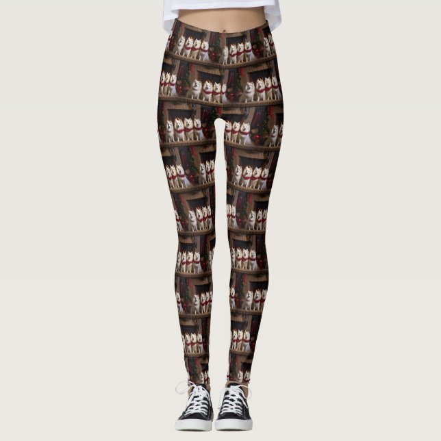 Leggings Eskimo americano por los Navidades de la chimenea (Anverso)