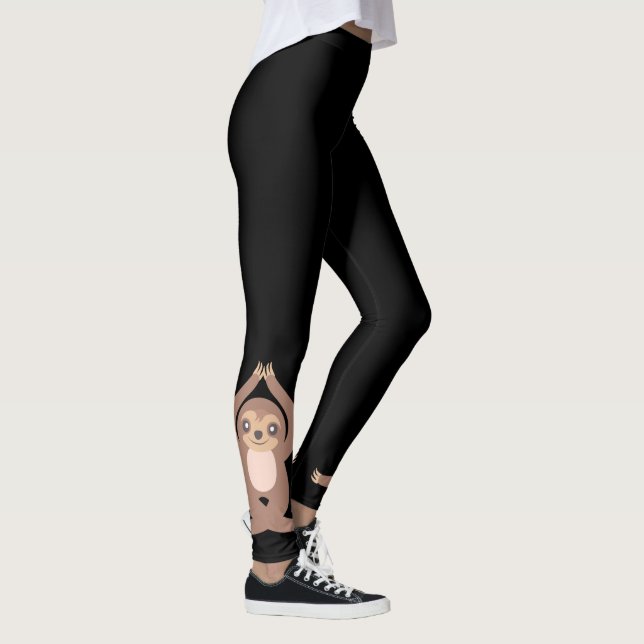 Leggings Eslogan de yoga lindo (Derecha)