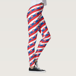 Leggings Eslovaquia y Eslovaquia Bandera moda, hincha de vi