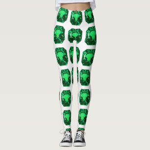 Leggings Esmeralda del patrón verde