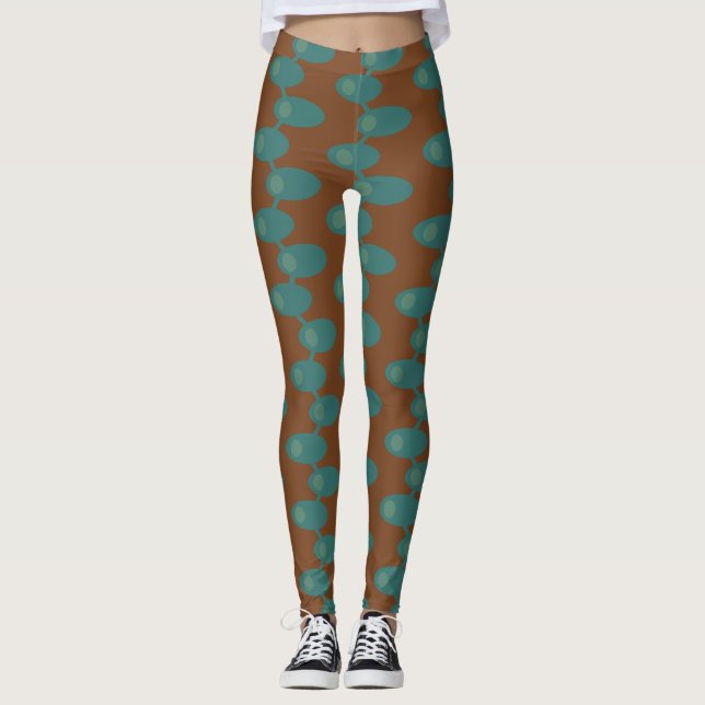 Leggings Espacios verde azulados (Anverso)