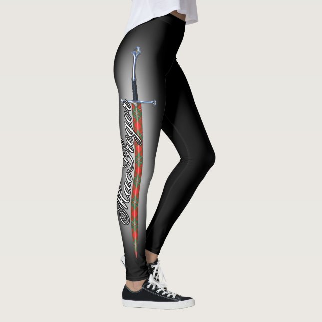 Leggings Espada de acero escocesa del tartán de Gregor (Derecha)