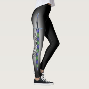 Leggings Espada de acero escocesa del tartán de Murray del
