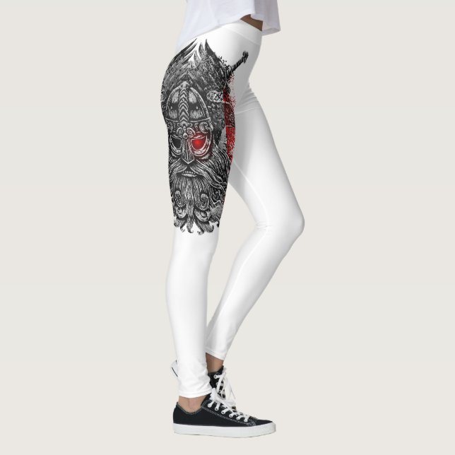 Leggings Espadas de Odin ravens Bandera de Viking Mythology (Derecha)