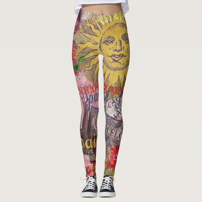 Leggings España Sunshine español Travel Art (Anverso)