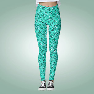 Leggings Espantoso patrón de escalas de costal de ropa para