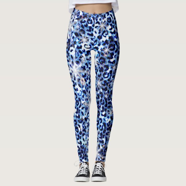 Leggings Esparroquias de queso azul (Anverso)