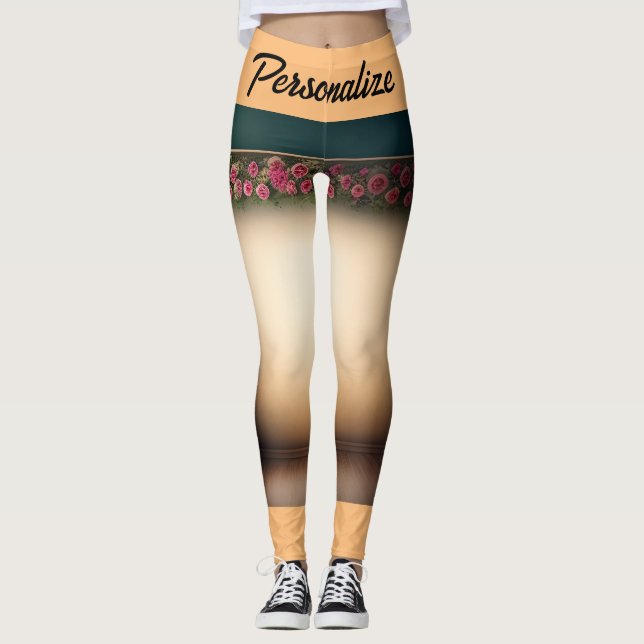 Leggings Especial del Naranja Negro de Flavors Rojas (Anverso)