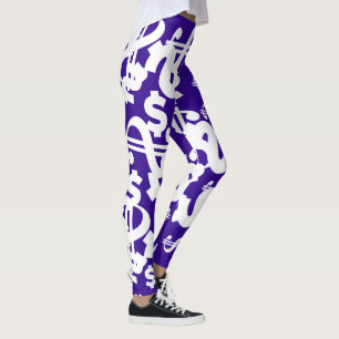 Leggings Espectacular patrón de lentes de dinero en dólares