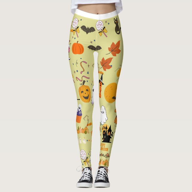 Leggings Espectaculares garras divertidas de Halloween (Anverso)