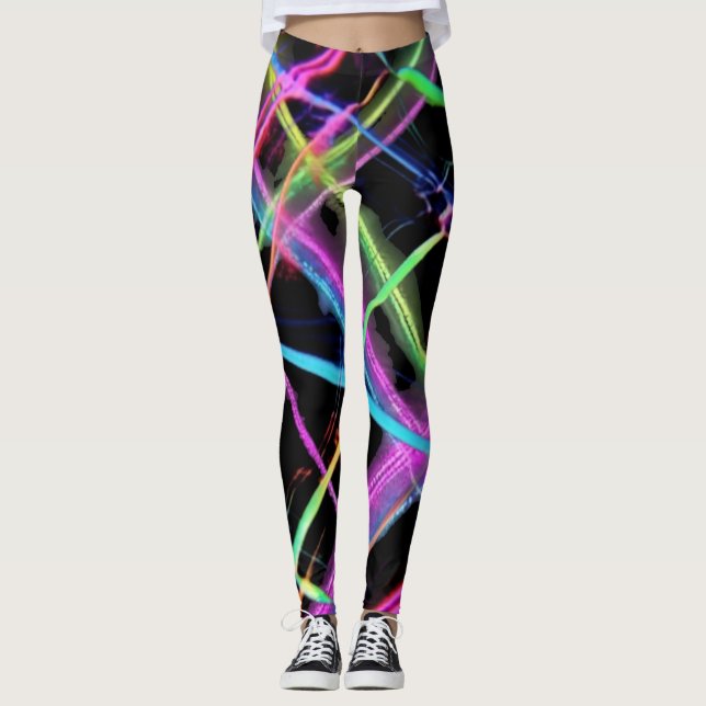 Leggings Espectáculo de luces de neón (Anverso)