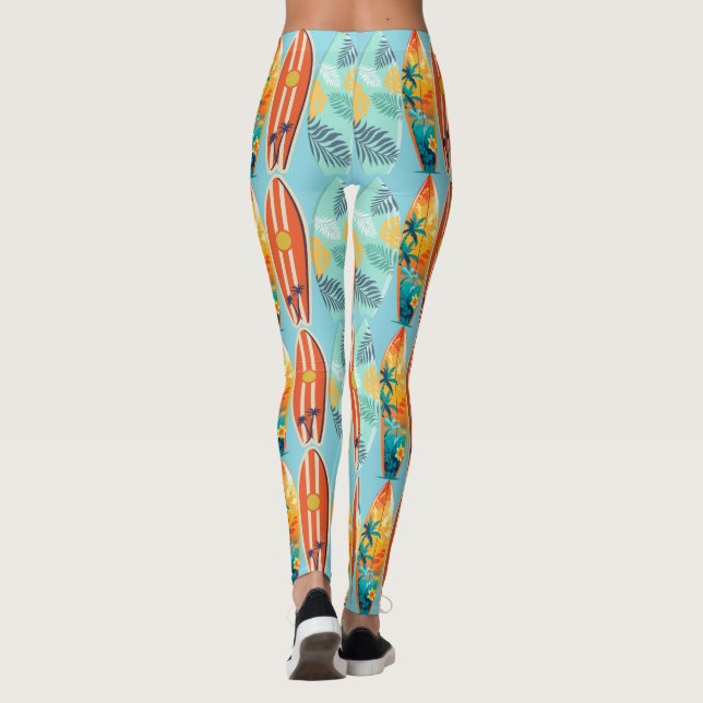 Leggings Espectáculo de Surfboard (Reverso)