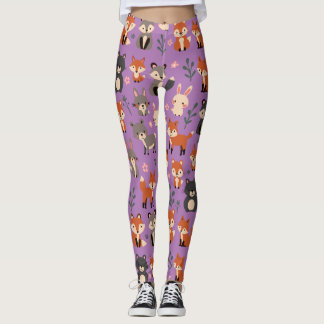 Leggings Espectáculos caprichosos de animales de Woodland