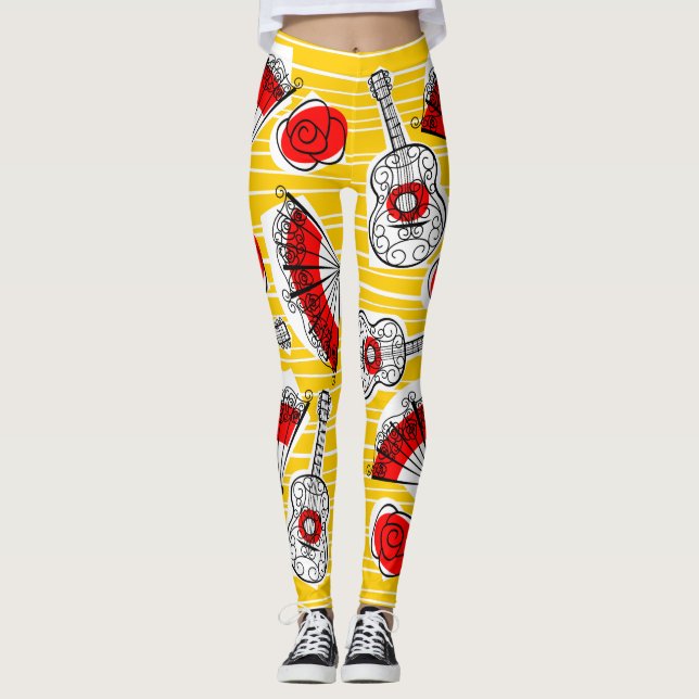 Leggings Espectáculos de España Leyendas de bandas (Anverso)