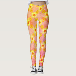 Leggings Espectáculos florales de flor giratoria