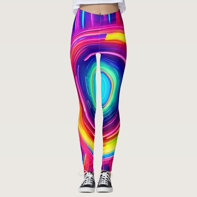 Leggings Espectro circular: una exploración vibrante del co (Anverso)