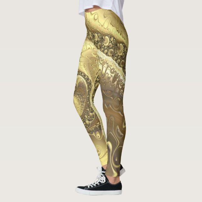 Leggings Espectro de hojas de color dorado (Izquierda)