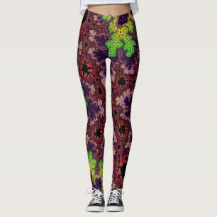 Leggings Espectro verde y púrpura
