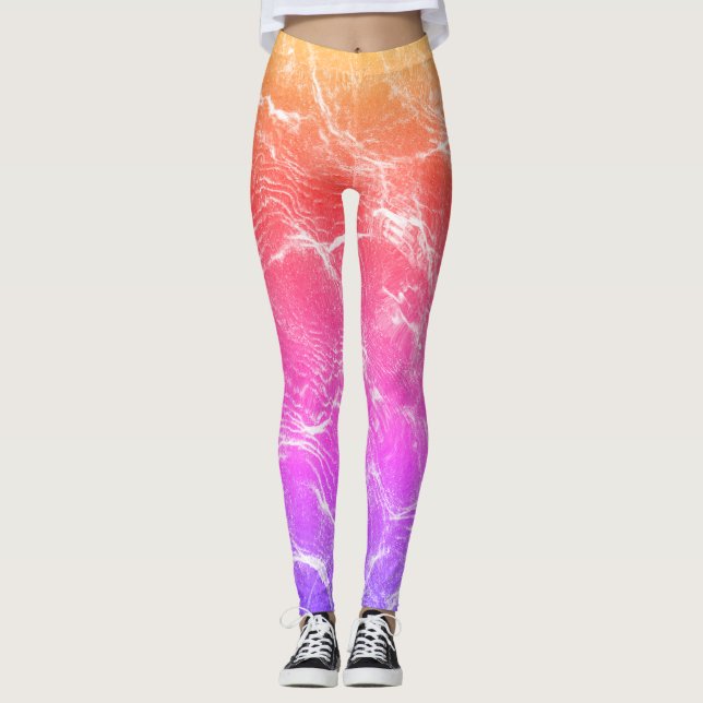 Leggings Espectro vibrante: nuevo estilo de moda multicolor (Anverso)