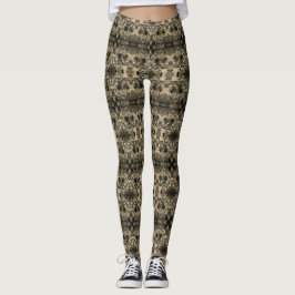 Leggings Espejo con un aspecto aterciopelado, clásico beige