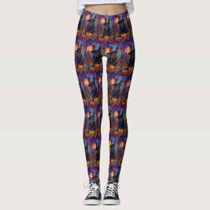 Leggings Espeluznante pastor belga Halloween Calabaza de Br
