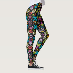 Leggings Espeluznantes criaturas de Halloween con un diseñ