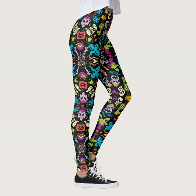 Leggings Espeluznantes criaturas de Halloween con un diseño (Derecha)