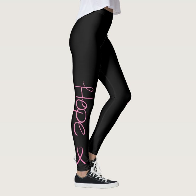 Leggings Esperanza con las polainas rosadas de la (Derecha)