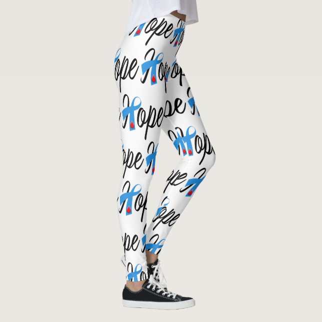 Leggings ESPERANZA de la conciencia de Blue Ribbon de la (Derecha)