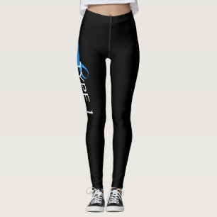 Leggings ESPERANZA de la conciencia de Blue Ribbon de la
