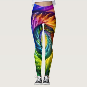 Leggings Espiral arcoiris hacia fuera