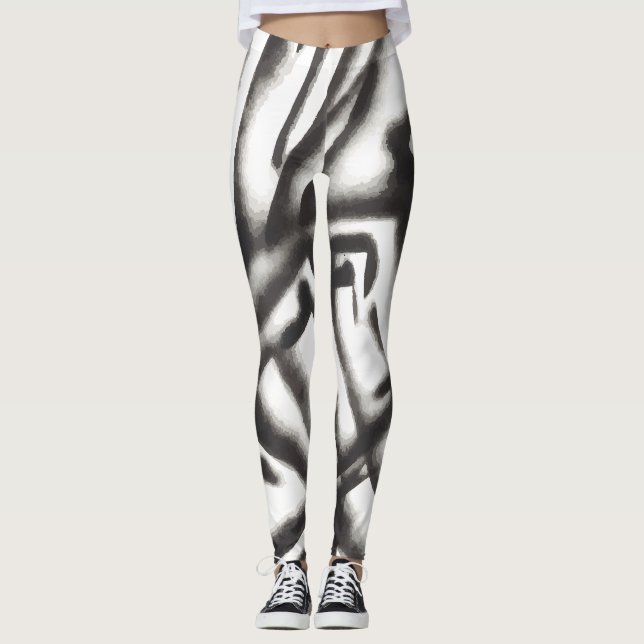 Leggings Espiral B&W (Anverso)