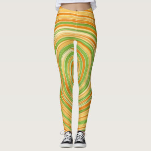 Leggings Espiral de colores de cítricos divertidos