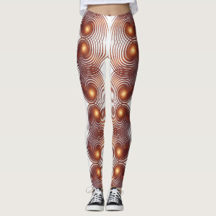 Leggings Espiral de oro abstracto