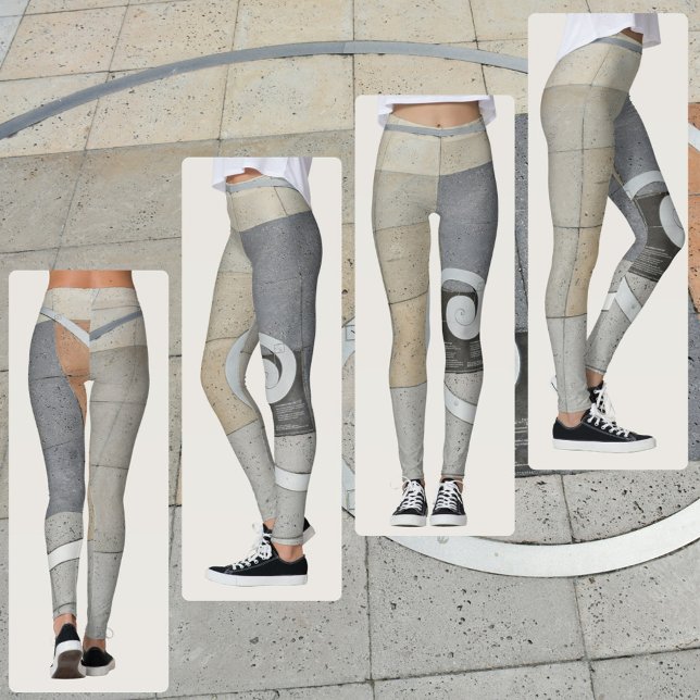 Leggings Espiral Dorada Gris Beige Grises (Subido por el creador)