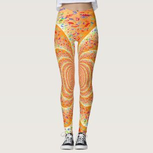 Leggings Espiral naranja