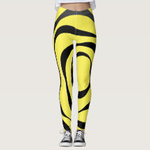 Espiral negra transparente sobre fondo amarillo