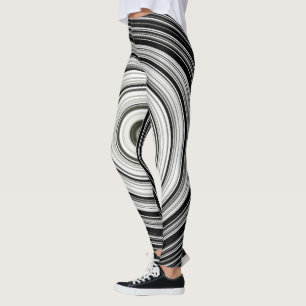 Leggings Espiral negra y blanca