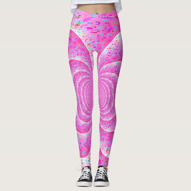 Leggings Espiral rosa (Anverso)