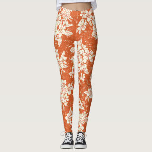 Leggings Espíritu Aloha: Armonía Hibiscus-Pineapple.