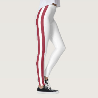 Leggings Espíritu de equipo de Arkansas, rojo y blanco