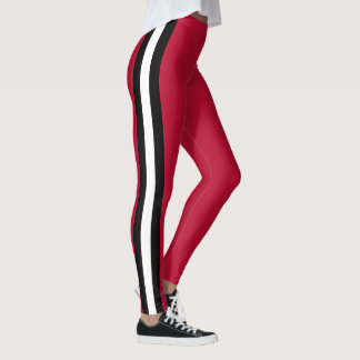 Leggings Espíritu de equipo de Georgia en rojo