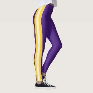 Leggings Espíritu de equipo de Lousiana en púrpura
