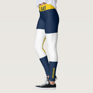 Leggings Espíritu de equipo Gameday del azul y del oro