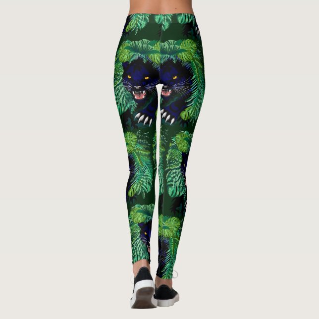 Leggings Espíritu de pantera negra de la jungla (Reverso)