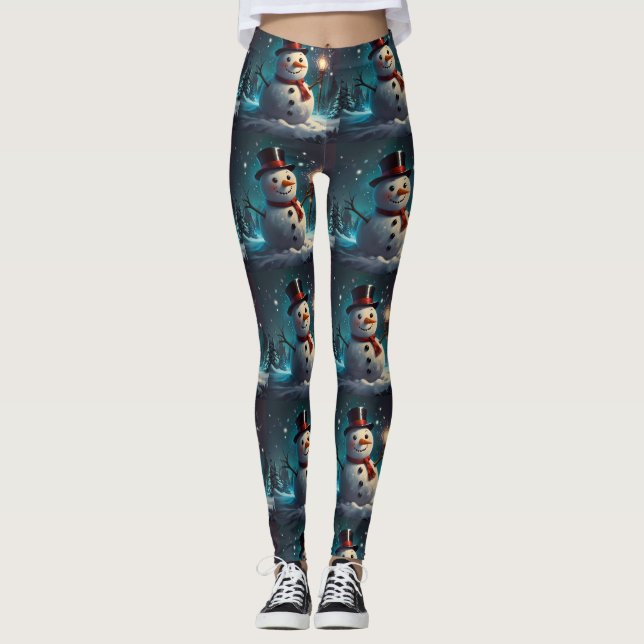 Leggings Espíritu navideño alegre (Anverso)