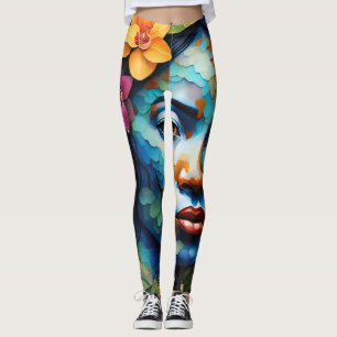 Leggings Espíritu orquídea "Yarumi" - Mujeres En La Amazoní