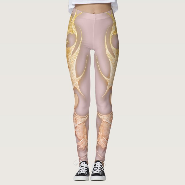 Leggings "Espíritu Rosa", Piernas (Anverso)