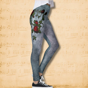 Leggings Esplendor Espiral: Un cuento de vino Rosa