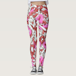 Leggings Espolvorines con corazones Piernas